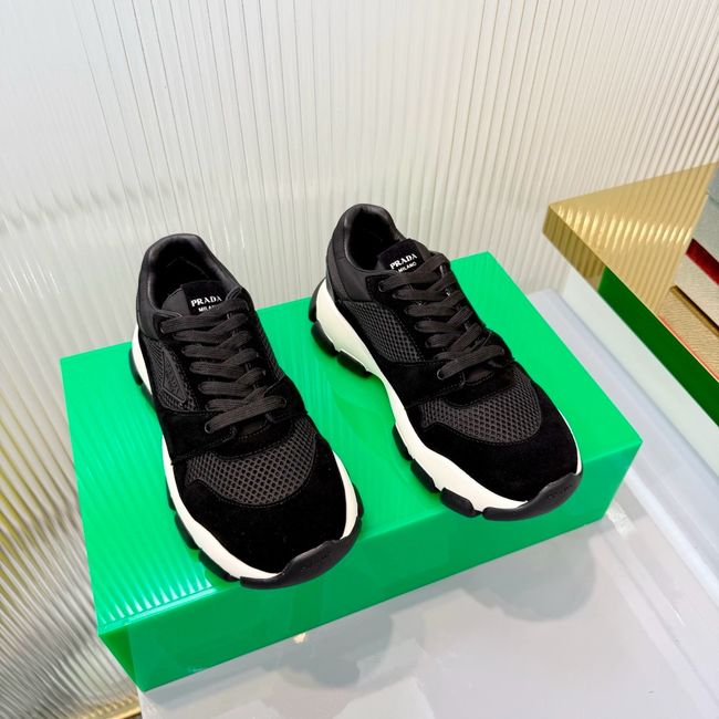 Prada Mesh fabric and suede sneakers 1E506O-2