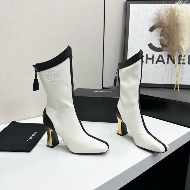 Chanel Mid-Calf Boots Calfskin 64176-8