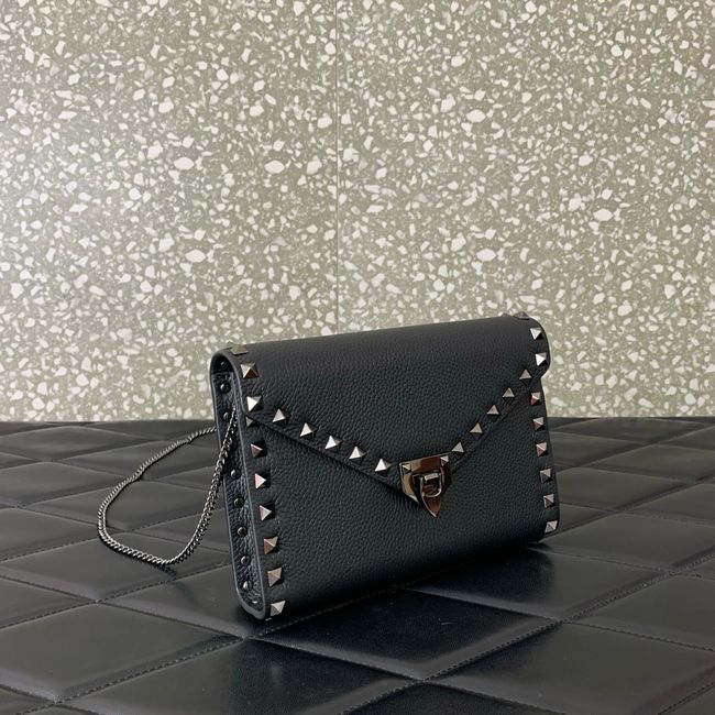 VALENTINO ROCKSTUD Small Calfskin Handbag VA088 black