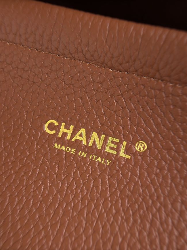Chanel Shopping Bag AS6428 Dark Beige & camel
