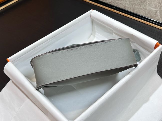 Hermes Jypsiere mini shoulder bag H088004 Cloudy gray &gold buckle