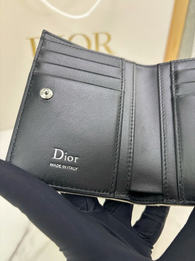 Lady Dior Dahlia Wallet Craie Cannage Lambskin S2065-4