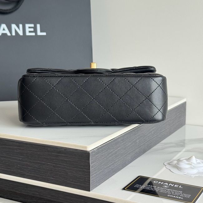 Chanel SMALL FLAP BAG sheepskin AS1787 black