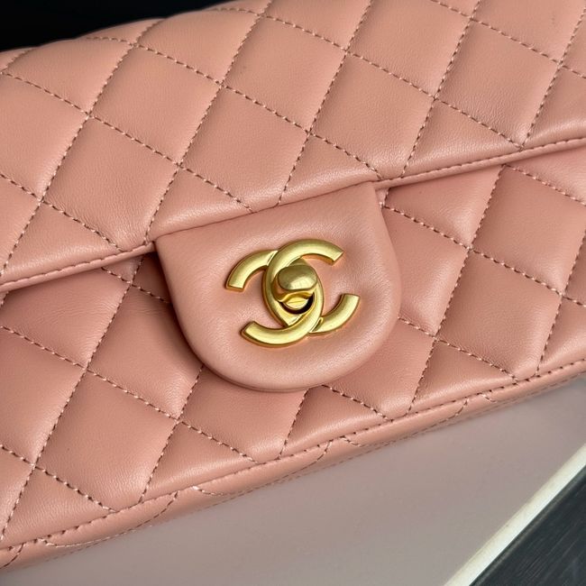 Chanel SMALL FLAP BAG sheepskin AS1787 pink