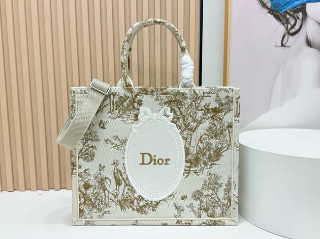Large Dior Book Tote Cannage Embroidery M1349OEQ-1