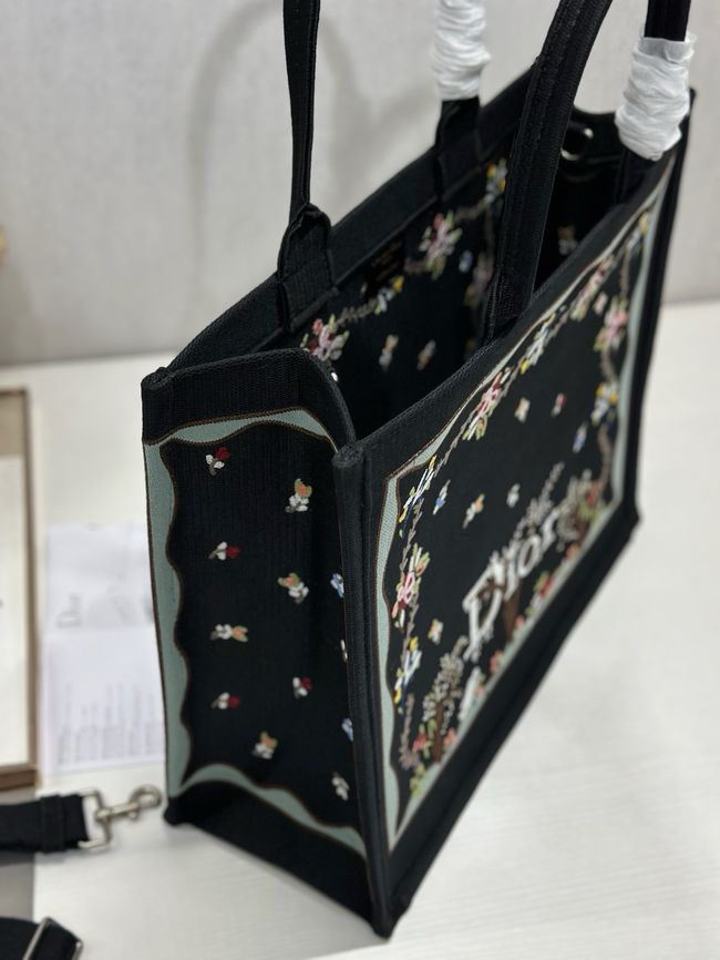 Large Dior Book Tote Cannage Embroidery M1349OEQ-4