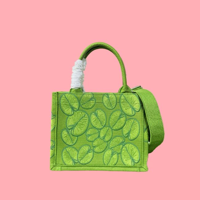 Small Dior Book Tote with Strap Embroidered M1404OE-13