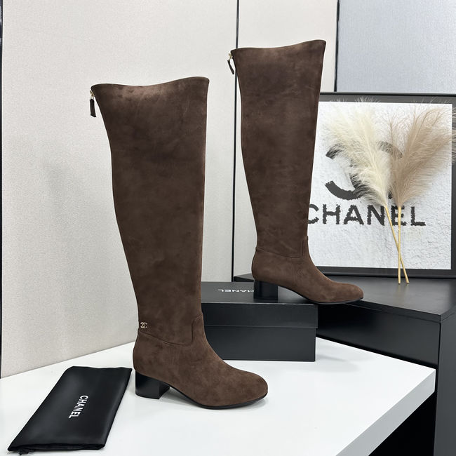 Chanel Calf Boots Suede 95411-3