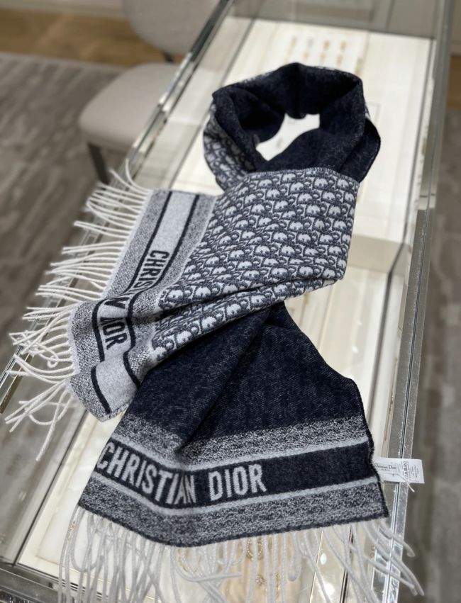 Dior Oblique Scarf Cashmere 9I093-3