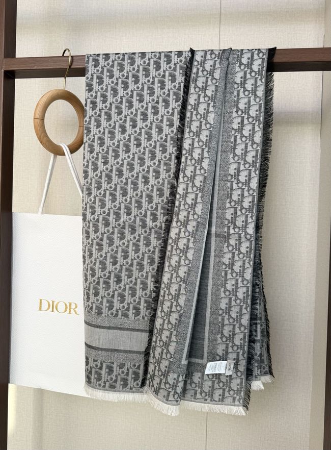 Dior Oblique Shawl Wool and Silk Jacquard I1058-7