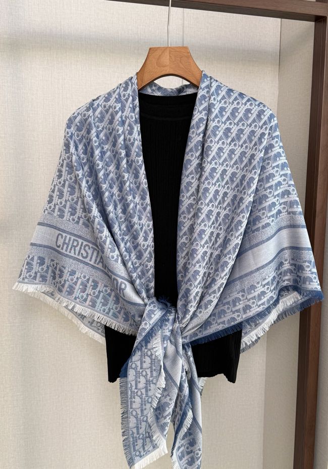 Dior Oblique Shawl Wool and Silk Jacquard I1058-8