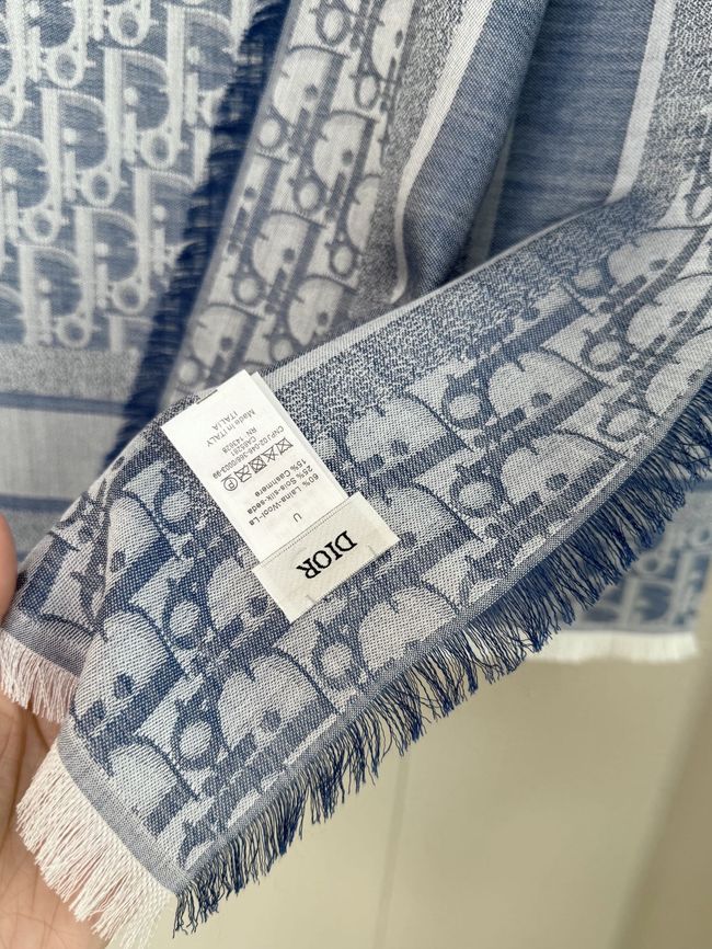 Dior Oblique Shawl Wool and Silk Jacquard I1058-8