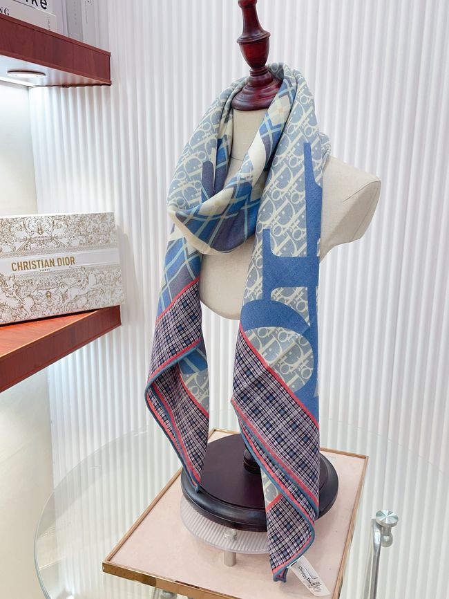 Dior Oblique Shawl Wool and Silk Jacquard I1060-2