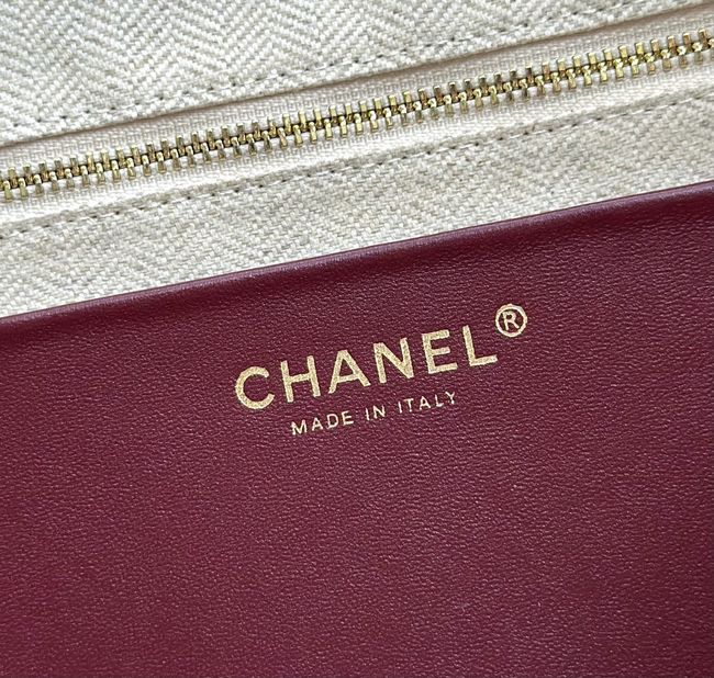 Chanel Shopping Bag Suede AS6483 apricot