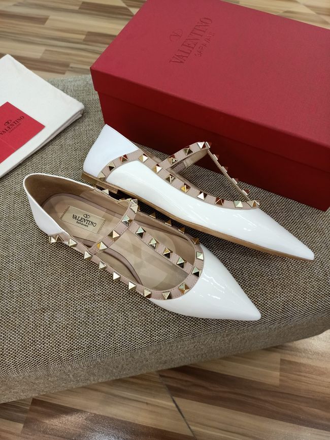 Valentino ROCKSTUD patent leather studded ballet flats WS0403V-2