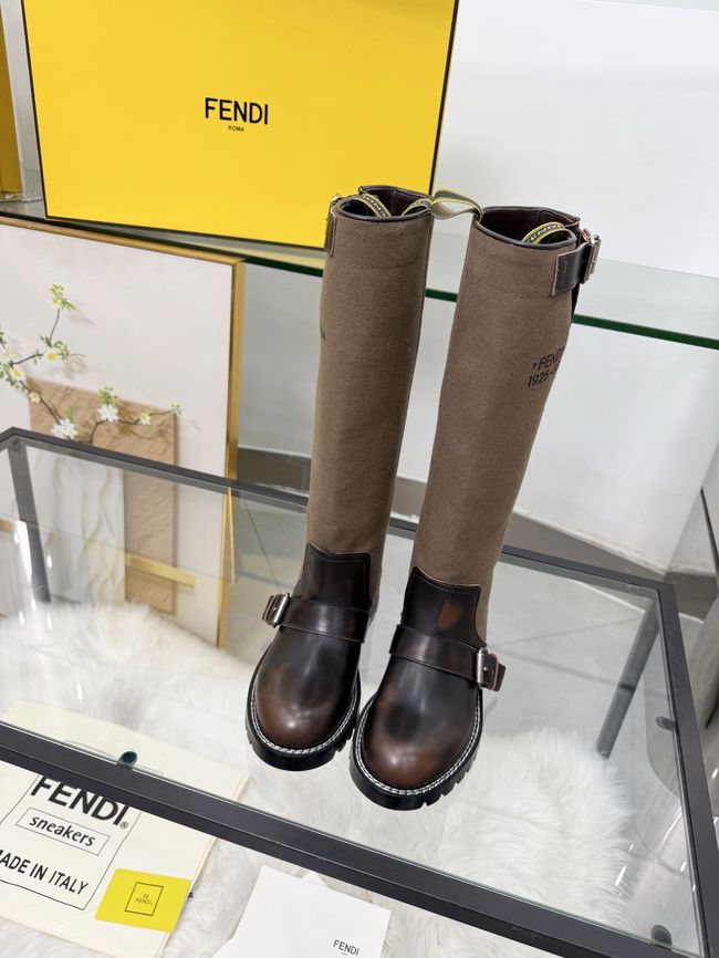 FENDI Commando leather boots 8T9048-3