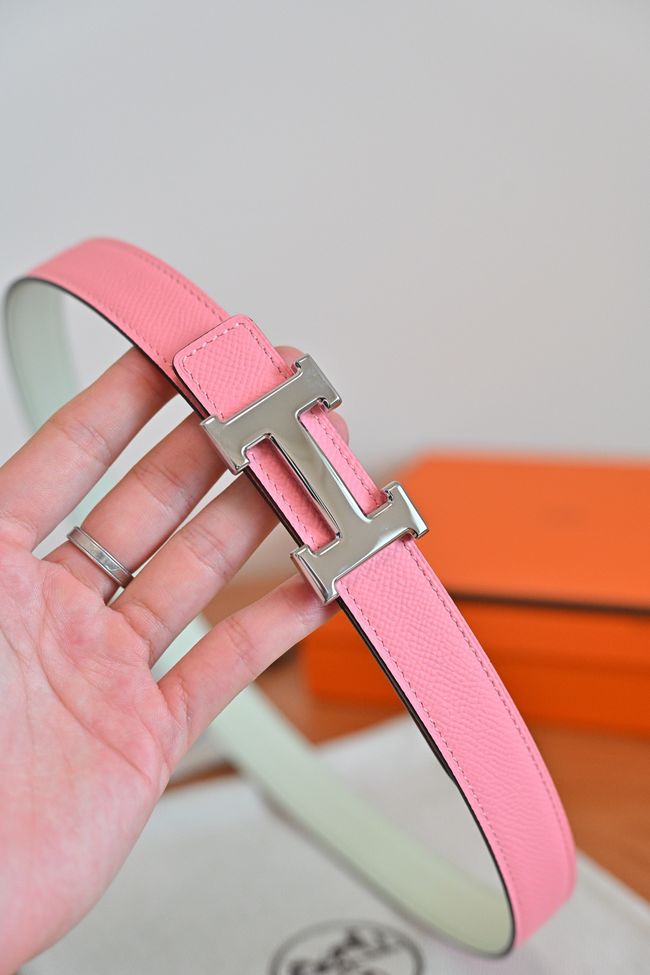 Hermes Constance buckle & double-sided leather belt 24mm H07457-2