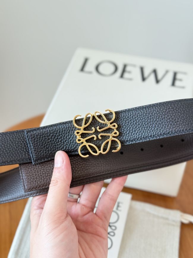 Loewe Cowhide Double-Sided Anagram Belt 35MM 26X03-1