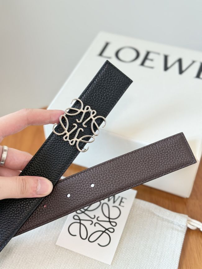 Loewe Cowhide Double-Sided Anagram Belt 35MM 26X03-2