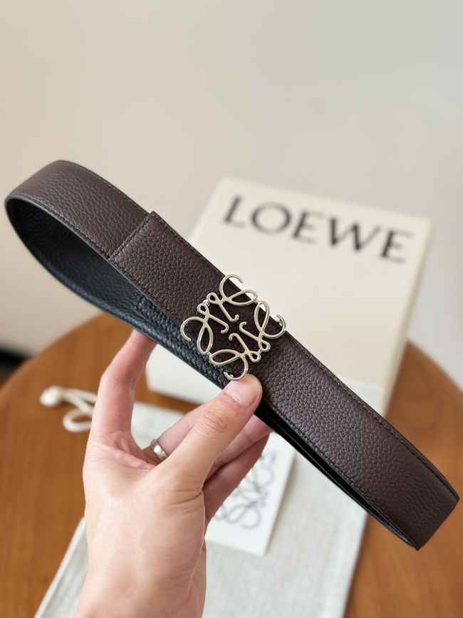 Loewe Cowhide Double-Sided Anagram Belt 35MM 26X03-2