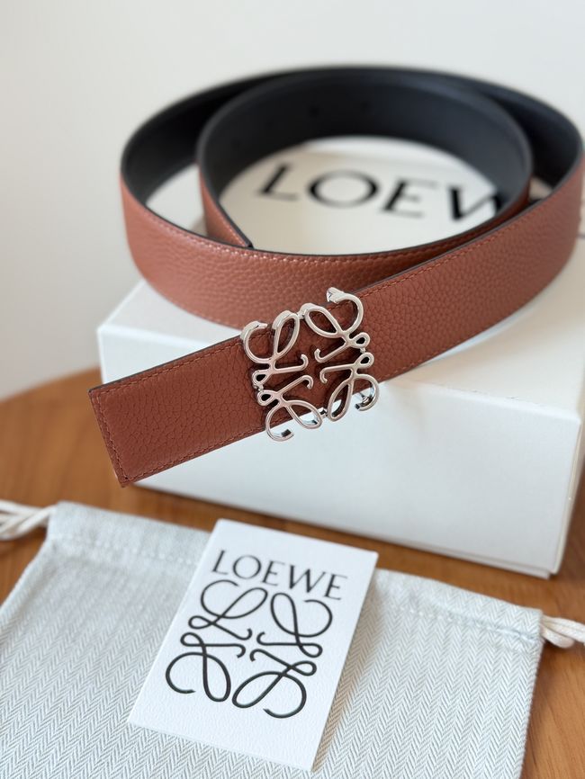 Loewe Cowhide Double-Sided Anagram Belt 35MM 26X03-4