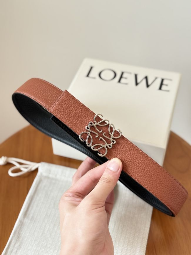 Loewe Cowhide Double-Sided Anagram Belt 35MM 26X03-4