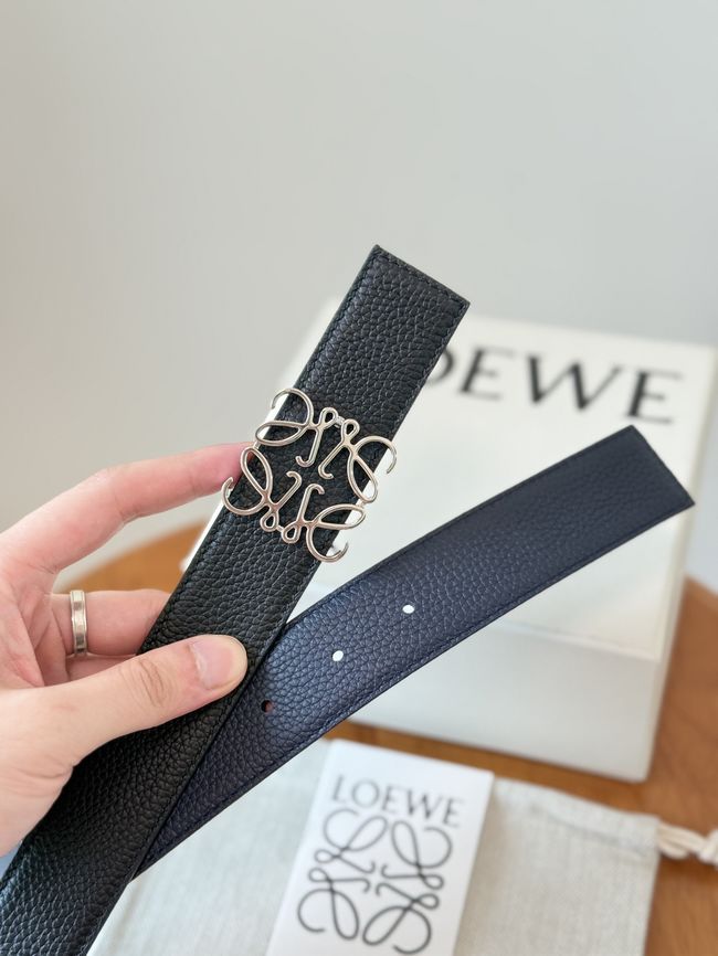 Loewe Cowhide Double-Sided Anagram Belt 35MM 26X03-8