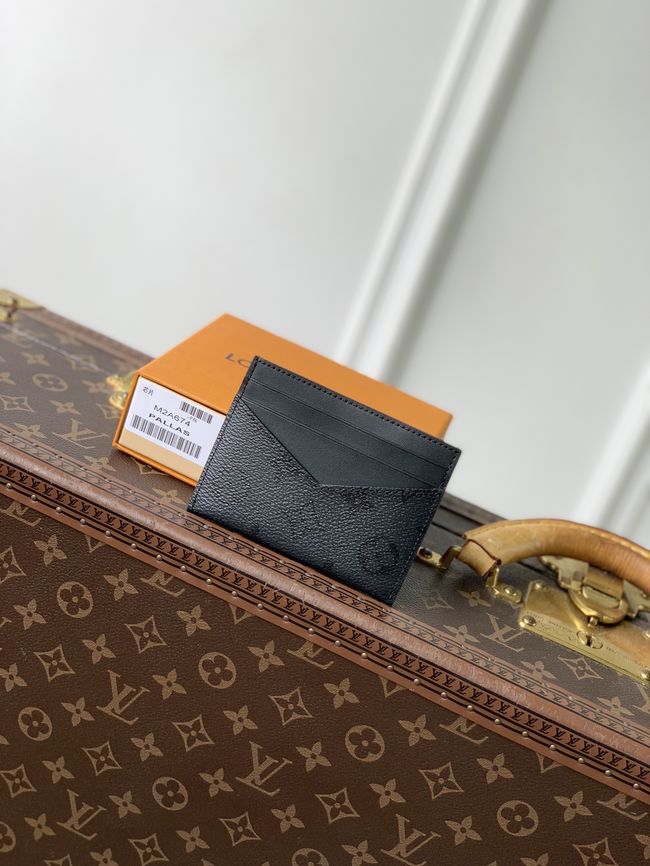 Louis Vuitton Porte-cartes triple M2A674 black