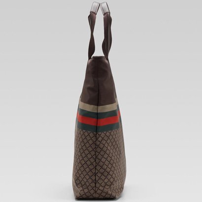 Gucci 268112 F951N 8636 Tote Beige / Marrone / verde / rosso