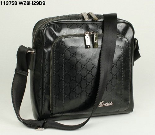 Gucci 113.758 Nero Impermeabile Borse Messenge
