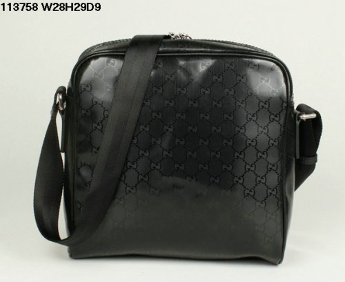 Gucci 113.758 Nero Impermeabile Borse Messenge