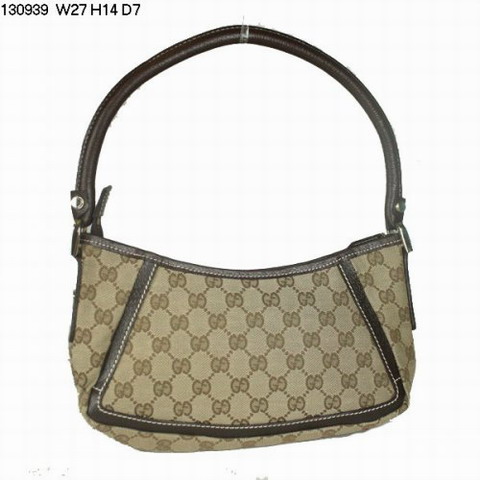 Gucci Outlet 130939 GG tessuto borsa piccola a tracolla Brow Alb