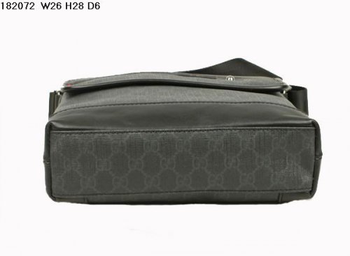 Nero Gucci 182072 New Mens Messenger Bag in PVC