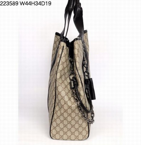 Gucci 223.589 nuovo arrivo Coffeee Canvas Tote Borse