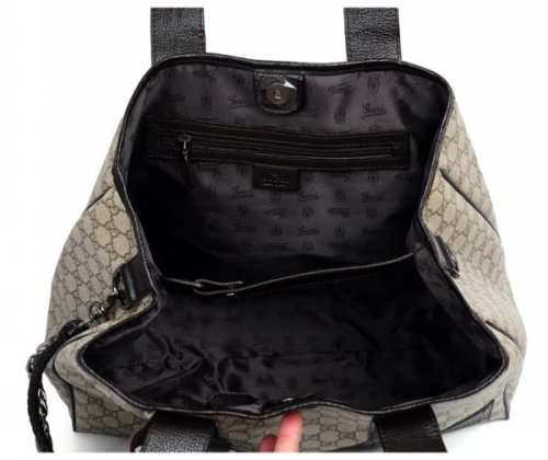 Gucci 223.589 nuovo arrivo Coffeee Canvas Tote Borse