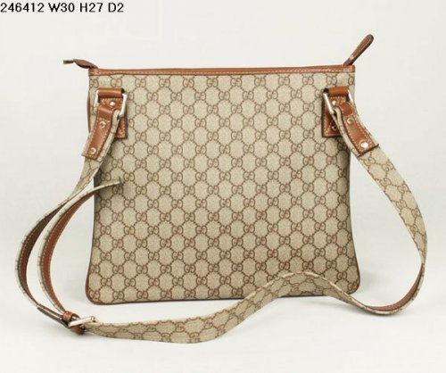 Gucci 246412 FCIXG 8527 luce Light Brown Bag Trim