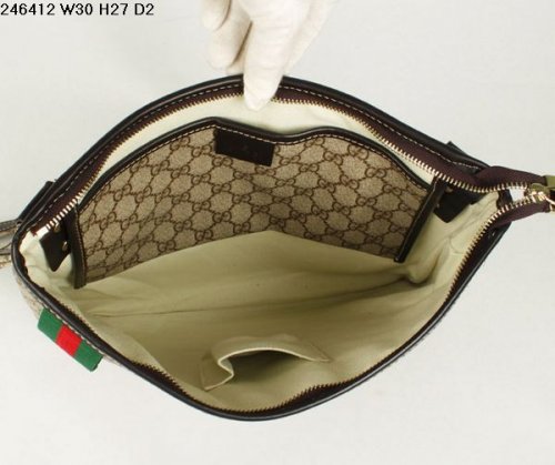 Gucci 246412 FCIXG 8527 luce Coffee Bag Trim