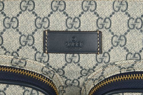Gucci 246881 GG tessuto con pelle Messenger Bag Blu