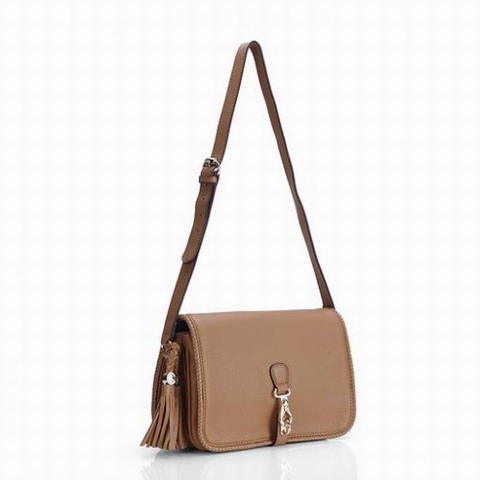 Gucci Medium Messenger Bag in pelle 257024 Caffè