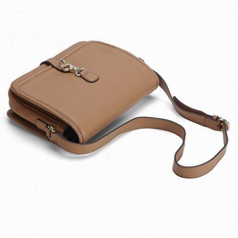 Gucci Medium Messenger Bag in pelle 257024 Caffè