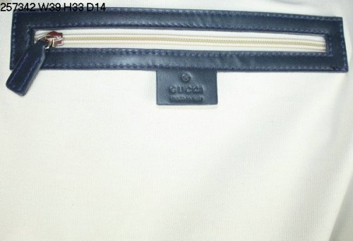 Gucci Vintage Web Media Top Handle Bag Blu Scuro 257342