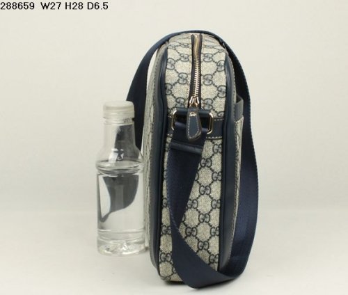 Gucci 288659 New Mens Messenger Bag Blu