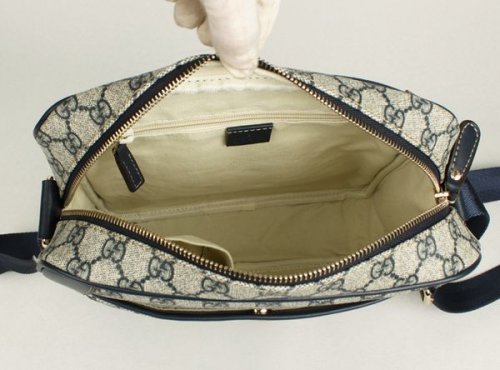Gucci 288659 New Mens Messenger Bag Blu