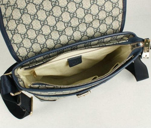 Gucci 298037 impermeabile Materiale in pelle Borsa Unisex Grigio