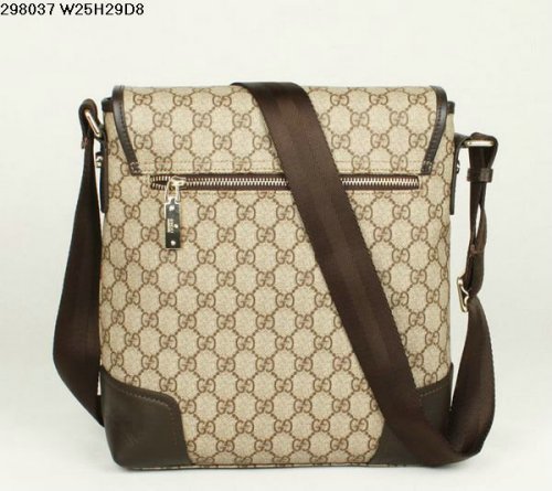 Gucci 298037 impermeabile Materiale in pelle Borsa Unisex Caffè