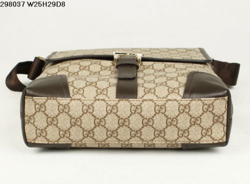 Gucci 298037 impermeabile Materiale in pelle Borsa Unisex Caffè