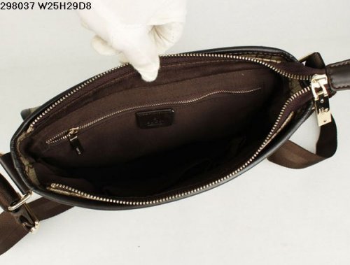 Gucci 298037 impermeabile Materiale in pelle Borsa Unisex Caffè