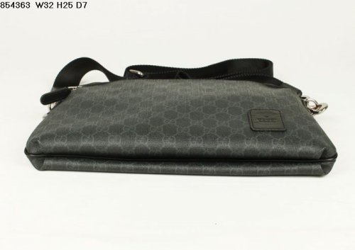 Gucci New Media Canvas Messenger Bag Black 854.363