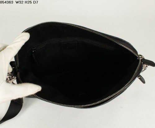 Gucci New Media Canvas Messenger Bag Black 854.363