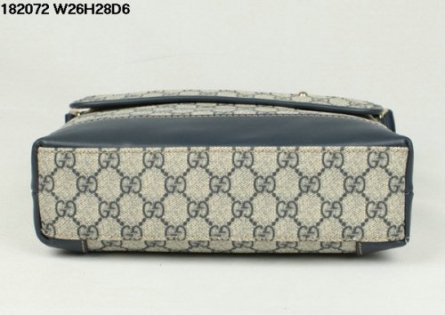 Gucci nuova tela Media Messenger Bag Blu 854.363